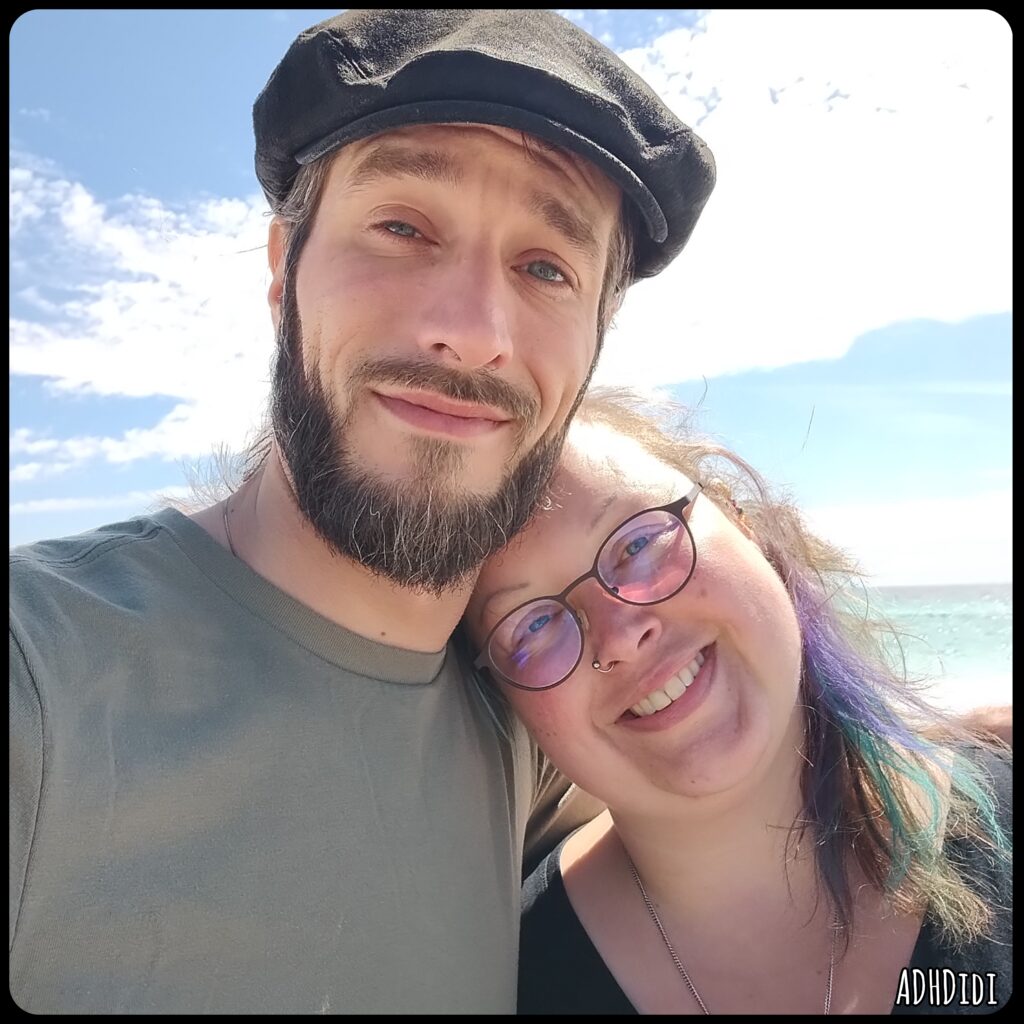 Selfie of David and Didi at Pensacola Beach.